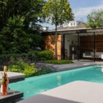 Tuinaanleg-van-moderne-tuin-met-zwembad-en-tuinhuis-in-Nijmegen